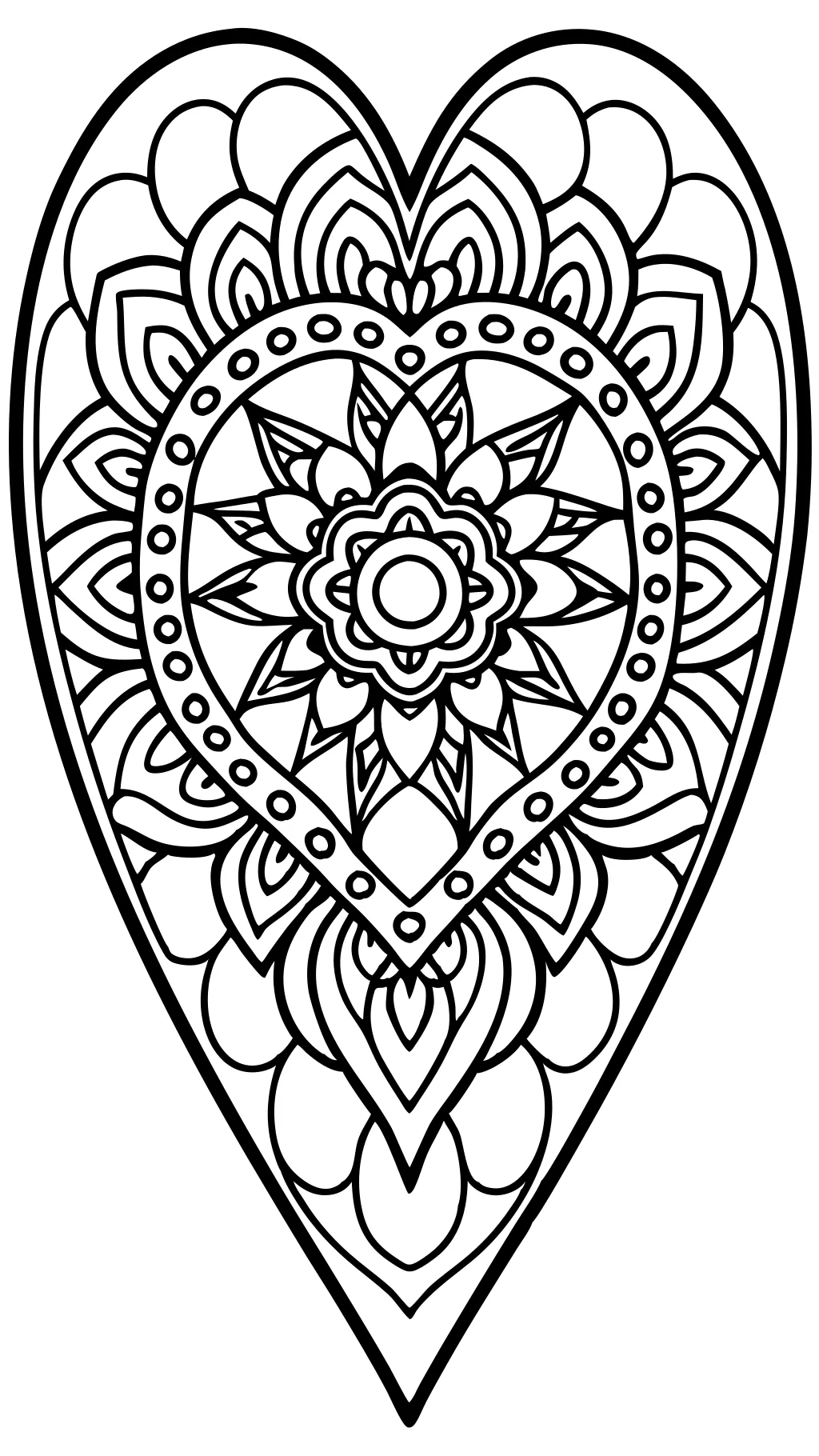 heart coloring pages for adults